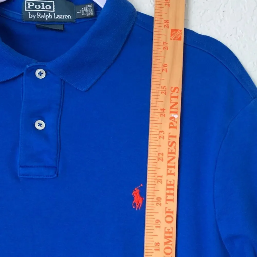 Polo by Ralph Lauren Men's Royal Blue Polo Shirt Size L
